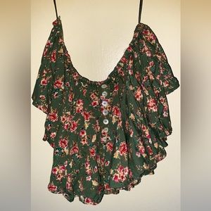 Off the shoulder crop top